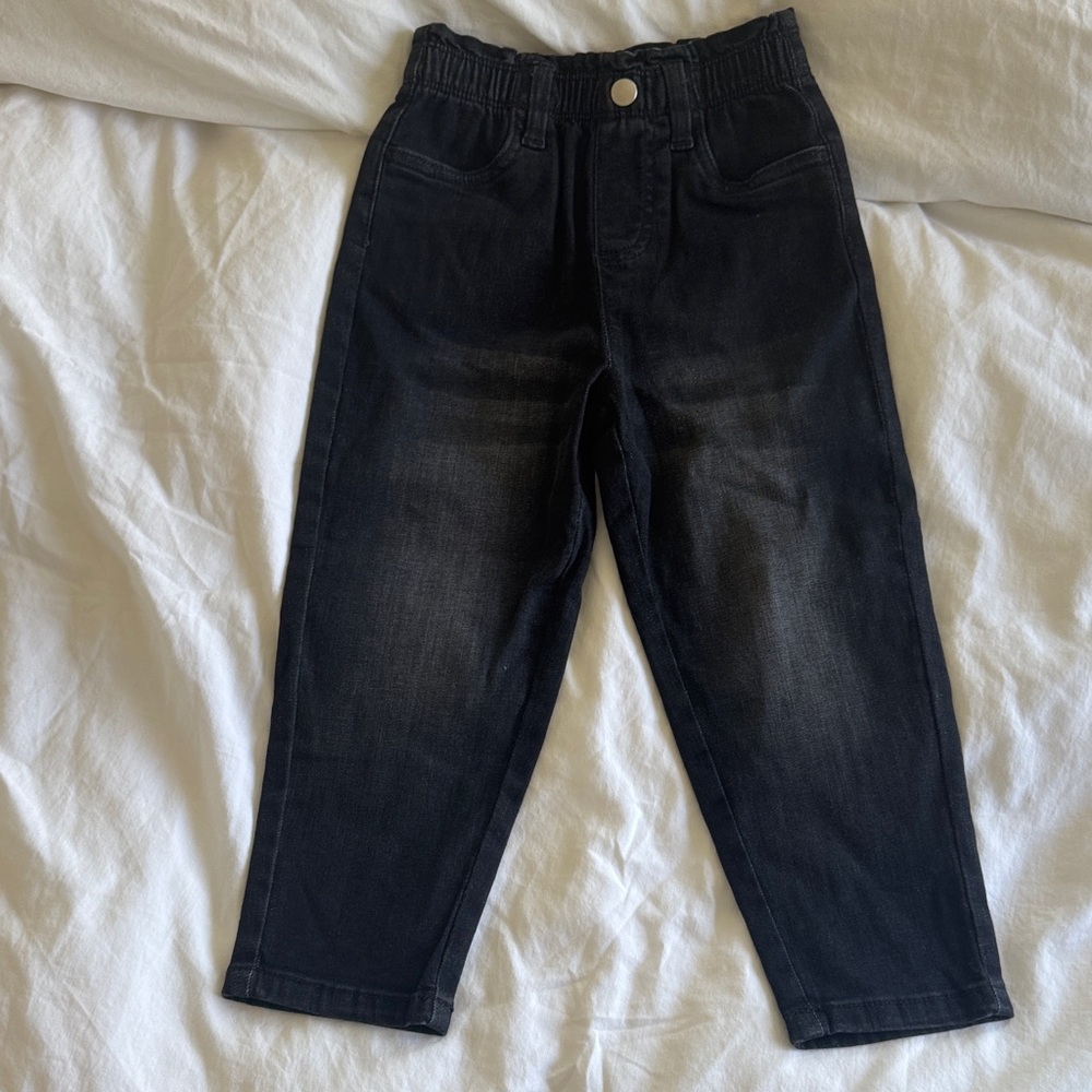Kids Tucker and Tate Black Elastic Waist Jeans, Never Worn, Size 4
